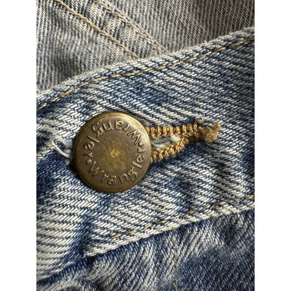 Wrangler Jeans Mens 42x30 Blue Regular Fit Authentic Denim Straight Leg YKK Zip - Picture 4 of 13